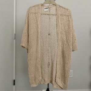 Brandy Melville Light Beige / Cream Knit Cardigan - One Size